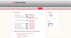 Desktop Screenshot of jk-elektronika.info